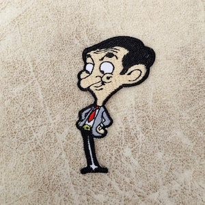 Mr. Bean Aufnäher, Patches, Mr. Bean Patches Bügeleisen, Aufnäher für Jacke, Aufnäher Für Jacke, Logo Back Patch,