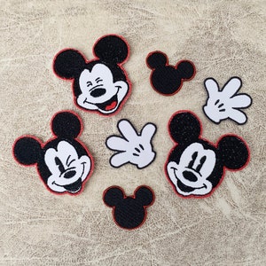 Mickey Patches iron on, Mickey iron on patches ,Embroidered Patch Iron, Patches For Jacket ,Logo Back Patch, patches for hats