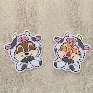 Chip 'n' Dale Iron on patch, Chip 'n' Dale Patches, patches iron on ,Embroidered Patch Iron, Patches For Jacket ,Logo Back Patch,