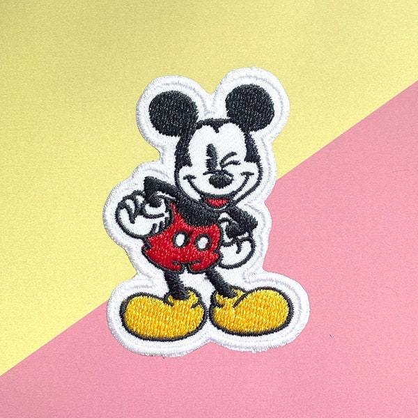 Mickey  iron on patch, Mickey  Patches, Mickey Patches iron on ,Embroidered Patch Iron, Patches For Jacket ,Logo Back Patch,