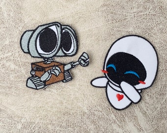 Wall E iron on patch, EVE Patches, Wall E Patches iron on ,Embroidered Patch Iron, Patches For Jacket ,Logo Back Patch,