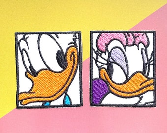 Donald Duck Gestickter Aufnäher, Cartoon Applikation