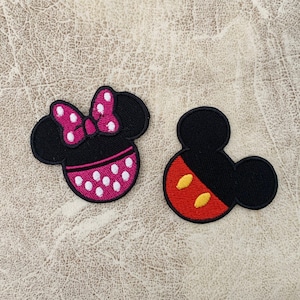 Mickey  iron on patch, Minnie Patches, Mickey Patches iron on ,Embroidered Patch Iron, Patches For Jacket ,Logo Back Patch,