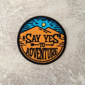 Reise Aufnäher, Adventure Patches, Reise Patches Bügeln, Bestickter Aufnäher Bügeleisen, Patches für Jacke, Logo Back Patch,