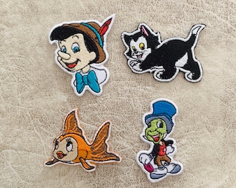 Pinocchio Iron on patch, Patches,  patches iron on ,Embroidered Patch Iron, Patches For Jacket ,Logo Back Patch,