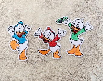 Huey, Dewey, and Louie Embroidered Iron On Patch