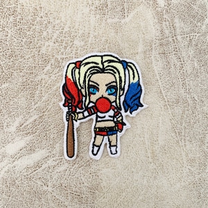 Harley Quinn  iron on patch, Harley Quinn Patches, Harley Quinn Patches iron on ,Embroidered Patch Iron Patches For Jacket ,Logo Back Patch,