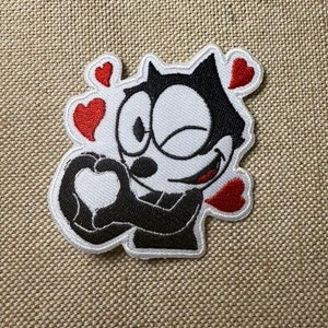 Cat Iron on patch ,Fellix Patches, Patches iron on ,Embroidered Patch Iron, Patches For Jacket ,Logo Back Patch,