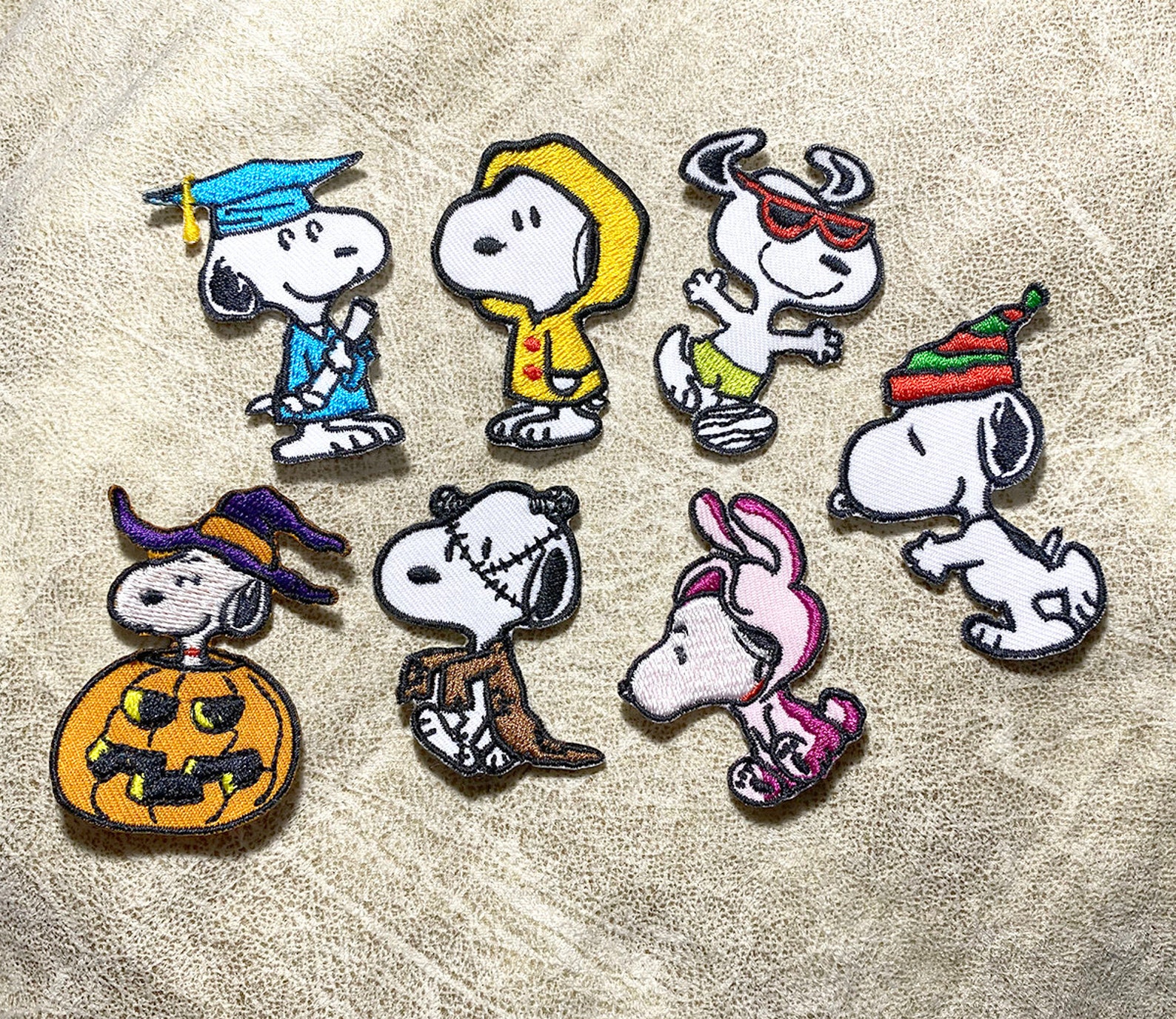 Snoopy Iron on Patch Patches Snoopy Patches Iron on Etsy