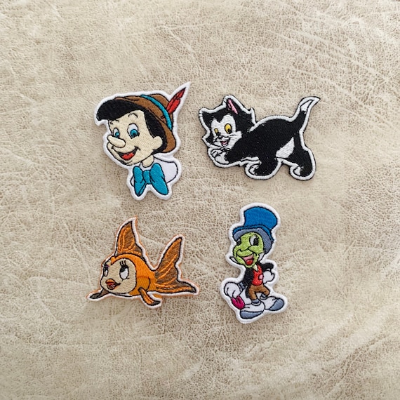 Pinocchio Iron on Patch Patches Patches Iron on embroidered | Etsy
