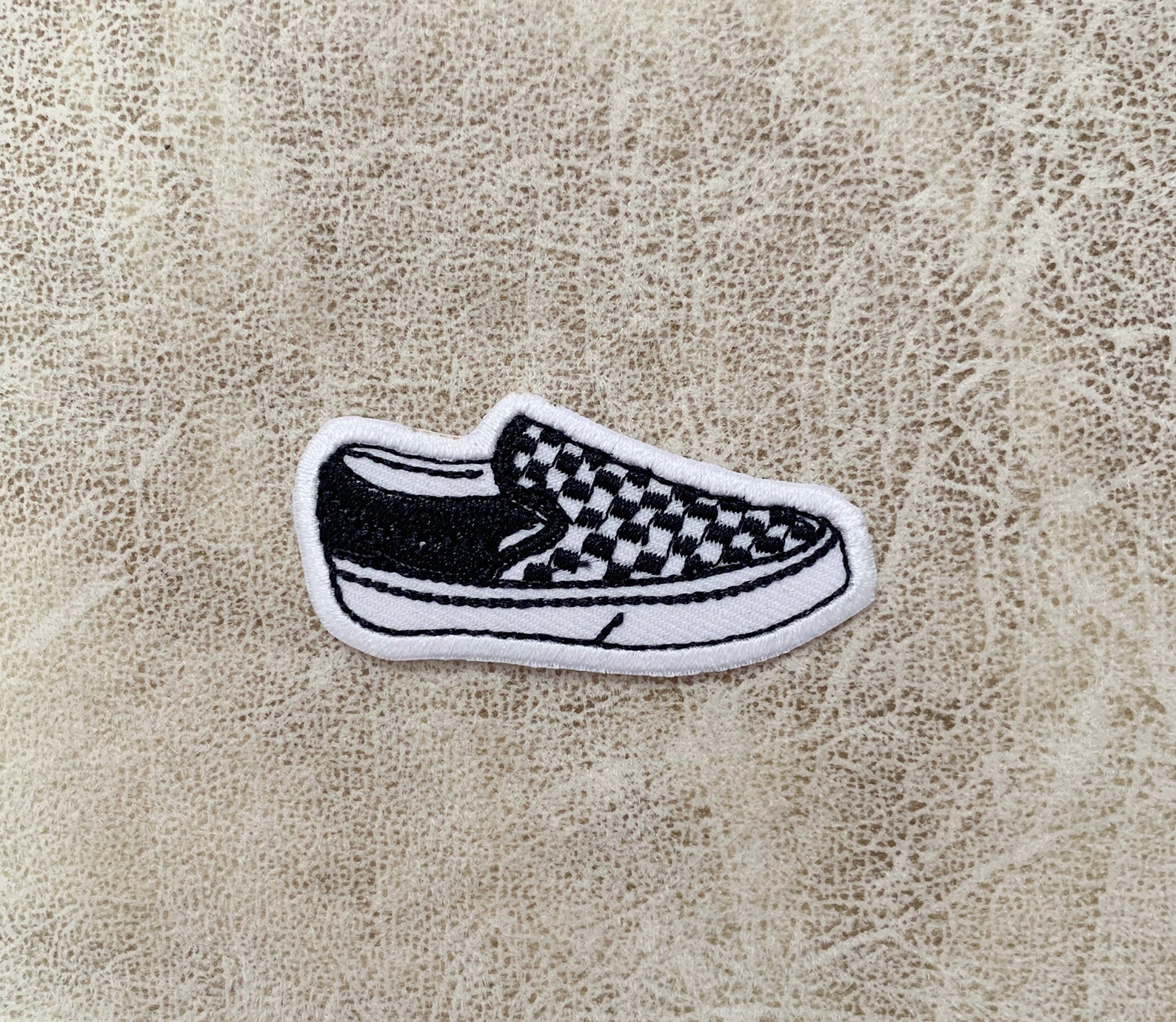 vans slip on patch
