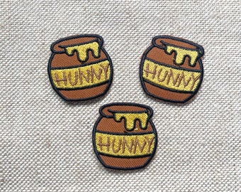 3pc Honey pot Iron on patch,  Patches, honey pot Patches iron on ,Embroidered Patch Iron, Patches For Jacket ,Logo Back Patch,