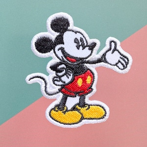 Cute mickey  Iron on patch, Mickey Patches, Patches iron on ,Embroidered Patch Iron, Patches For Jacket ,Logo Back Patch,