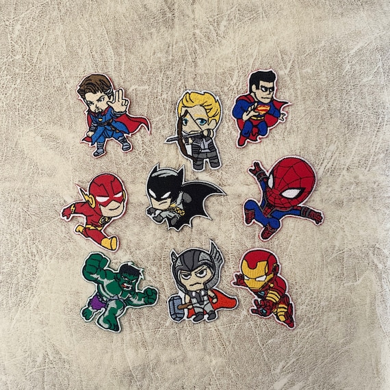 Super Hero Iron on Patch, Patches, Super Hero Patches Iron on ,embroidered  Patch Iron, Patches for Jacket ,logo Back Patch, 