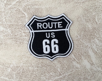 Route 66 Rétro muscle cars Americana brodé appliqué iron-on patch S-269