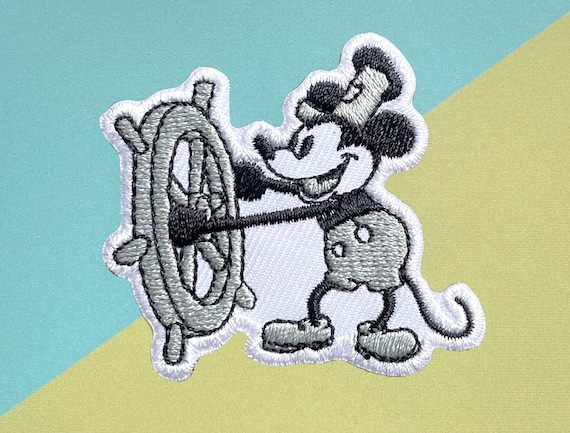 Parche termoadhesivo de Mickey, Parches, Parches termoadhesivos de Mickey,  Parche bordado para planchar, Parches para chaqueta, Parche con el