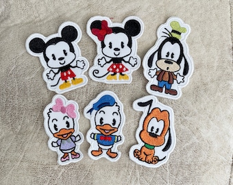 Mickey  iron on patch, Mickey  Patches, Mickey Patches iron on ,Embroidered Patch Iron, Patches For Jacket ,Logo Back Patch,