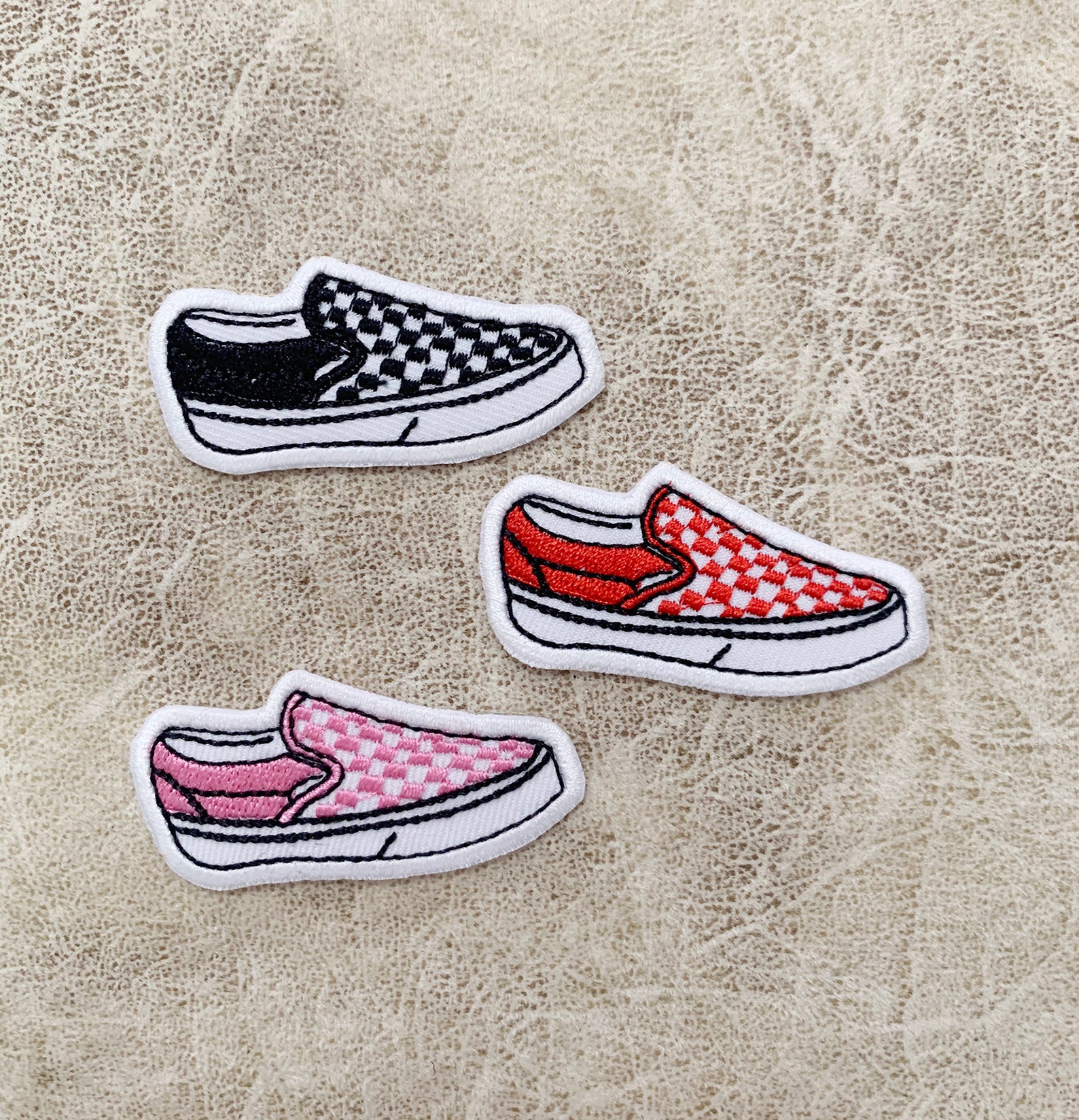 Vans Shoe Iron on Patch Patches Patches Iron on embroidered Etsy