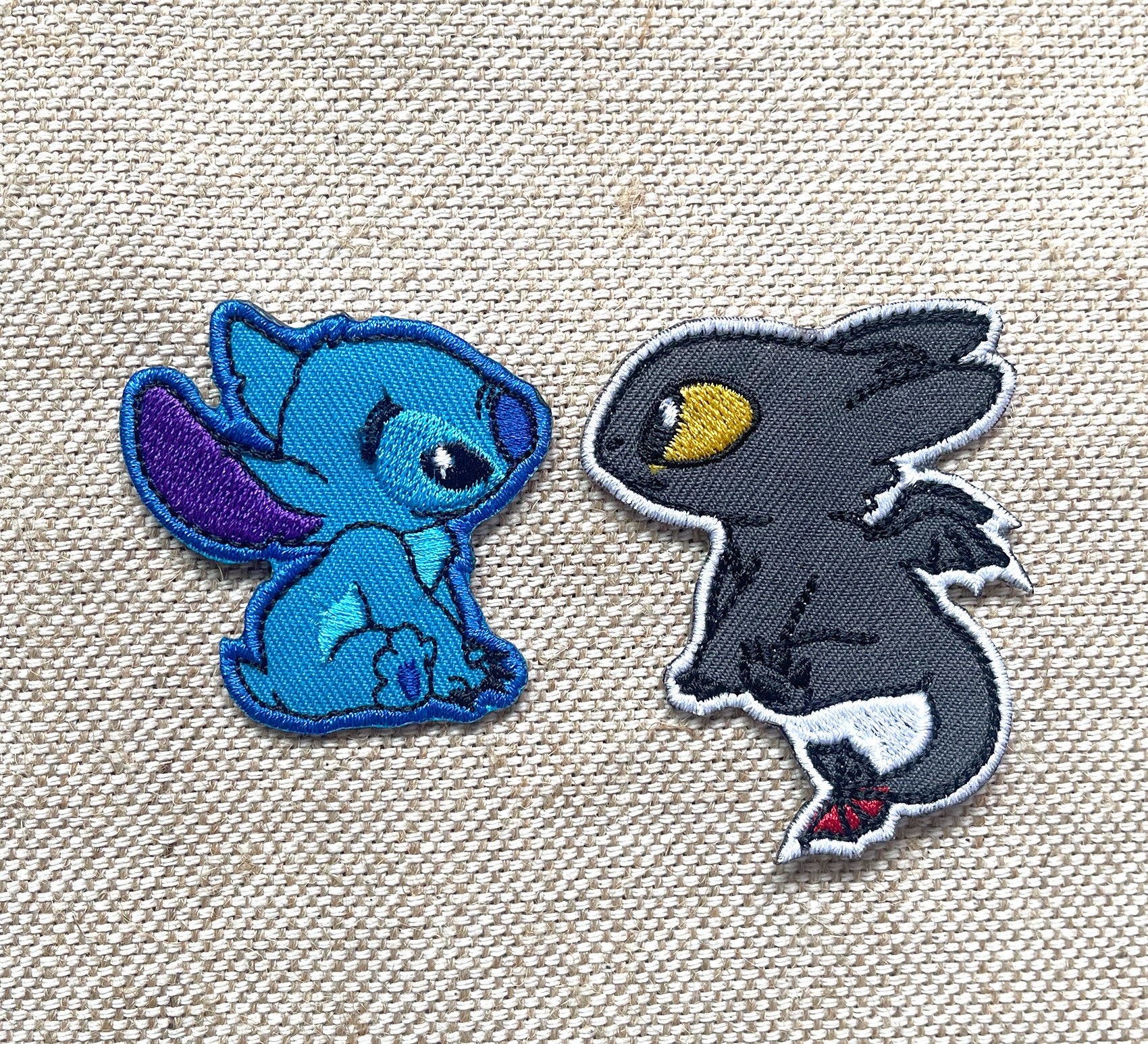 Lilo And Stitch Sitting Full Body Embroidered Iron On Patch