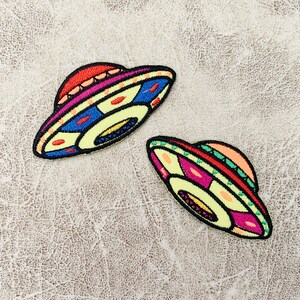 UFO Iron on patch, Patches, UFO patches ijzer op, geborduurde Patch Iron, Patches voor Jas, Logo Back Patch,