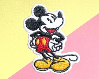 Mickey Mouse Embroidered Iron On Patch (3x2)