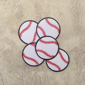 5 pct Honkbal ijzer op patch, Honkbal Patches, Honkbal ijzer op, Geborduurde Patch Iron, Patches voor Jas, Logo Back Patch,