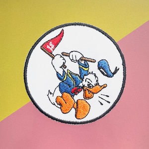 Donald Duck Iron on patch, Patches, Donald Duck patches iron on ,Embroidered Patch Iron, Patches For Jacket ,Logo Back Patch,
