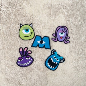 Monsters, Inc ijzer op patch, Monsters, Inc Patches, Patches ijzer op, geborduurde Patch Iron, Patches voor Jas, Logo Back Patch,