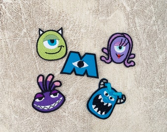 Monsters, Inc. Embroidered Iron-On Patch Set