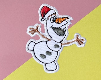 Toppa termoadesiva ricamata Olaf, personaggio dei cartoni animati Frozen
