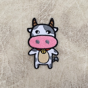 Cow iron on patch, Nightmare  Patches, Cow patches iron on ,Embroidered Patch Iron, Patches For Jacket ,Logo Back Patch,