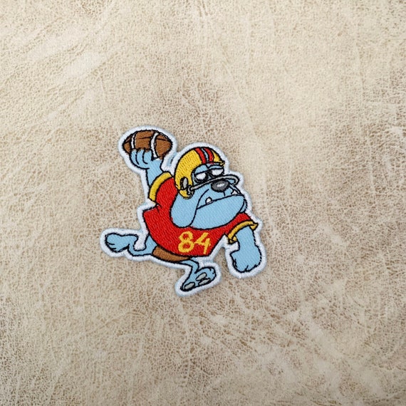 Football Dog Iron on Patch, Patches, Football Patches Iron on ,embroidered  Patch Iron, Patches for Jacket ,logo Back Patch, 