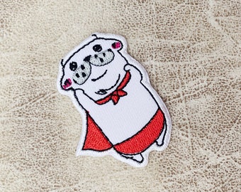 ドロピー・ドッグの刺繍入りアイロンパッチ：アニメキャラクター