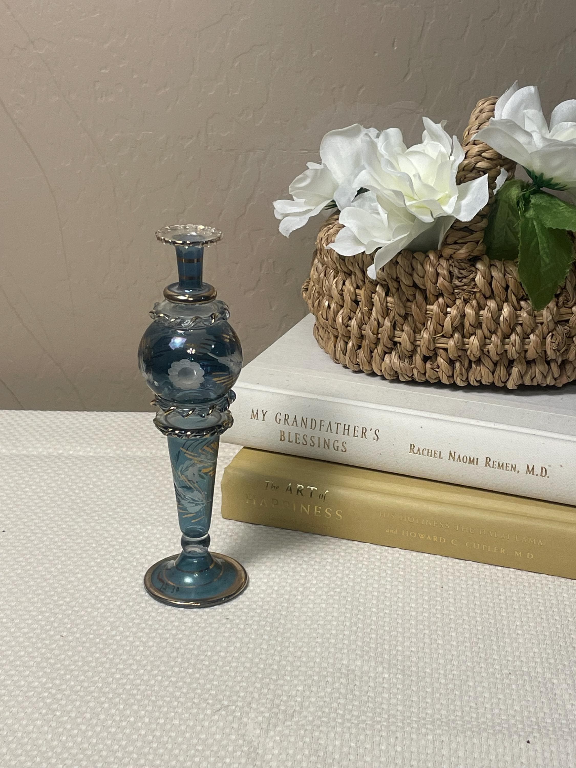 Murano Glass Vase Blue and Gold - Etsy