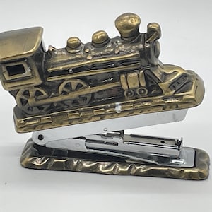 Vintage 1992 Locomotive Stapler, Novelty Train Desk Accessory, Swingline TOT Staples