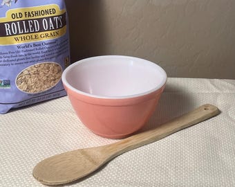 Vintage Pyrex Pink Mixing Bowl – Milk Glass Nesting Bowl, Retro Kitchenware, Mid Century Kitchen Decor