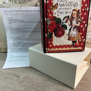 Trifold Scrapbook Mini Album 4.5 x 6.5 x 2.75 Instructions with Video tutorial