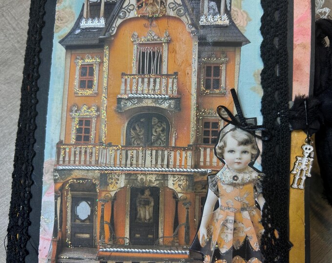 Handmade Haunted House Halloween Junk Journal - Etsy