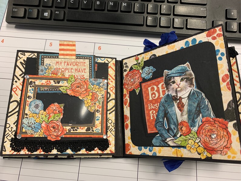 Handmade Scrapbook in a Box Animal Dog & Cat Lovers Mini Album Etsy