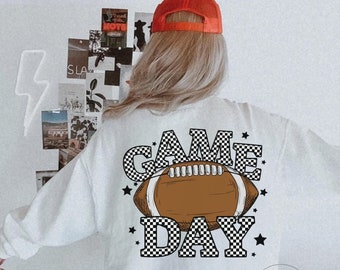 Game Day Png, Retro Football Png,  Football Design,  Png for Sublimation, Football T Shirt Graphic, Instant Download, Sublimation Design