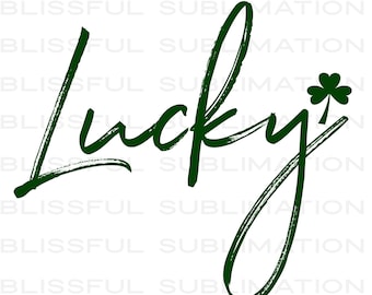 St. Patrick's Day PNG file for sublimation printing DTG printing,  Lucky Png Sublimation design download, T-shirt design, Shamrock png