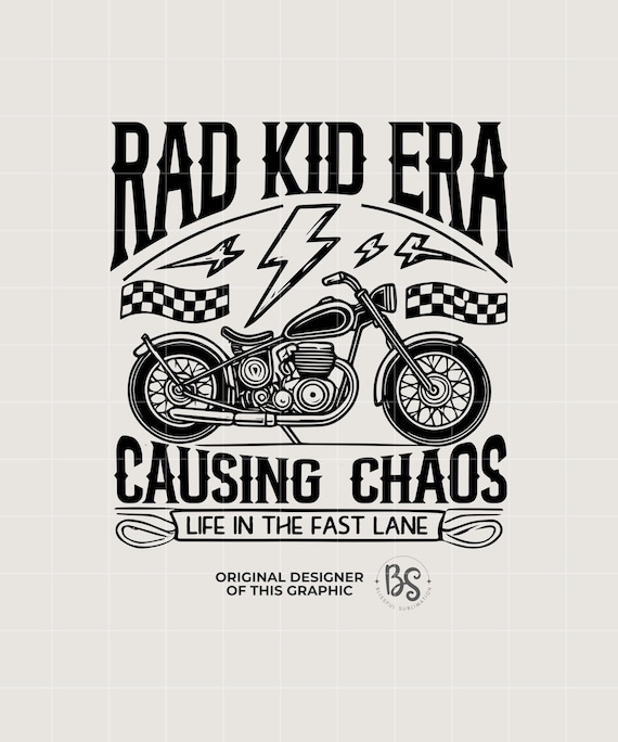 Toddler png, Rad Kid Era Png, Trendy Kid Shirt Png, Cool Kid Png, Causing Chaos Png, Edgy Boy Sublimation Design, Boy Mom Png