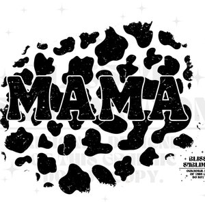 Mama Png, Cow Print Mama Sublimation Design, Western Png, Country Png ...
