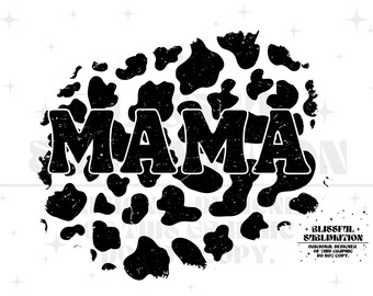 Mamá Png, Diseño de sublimación de mamá con estampado de vaca, Png occidental, Png de campo, Granjero Png Vaca Mama Png, Diseño de granja, Diseño Png del Día de la Madre