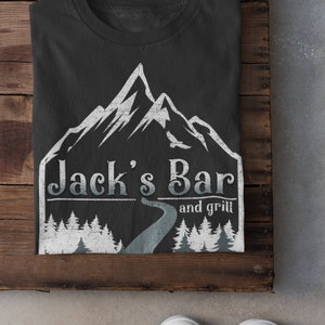 Virgin River PNG file for sublimation printing DTG printing - Jack's Bar Png Sublimation design download, T-shirt design - Mountain Png, PNW image 4