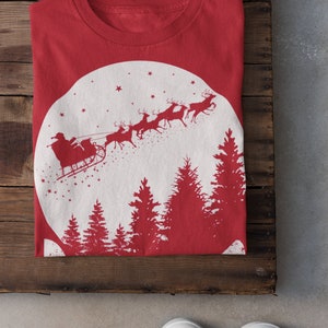 Christmas PNG File for DTG Printing, Christmas Sublimations Designs Downloads, T-Shirt Design, Clipart, PNG, Believer, Santa, Reindeer image 6