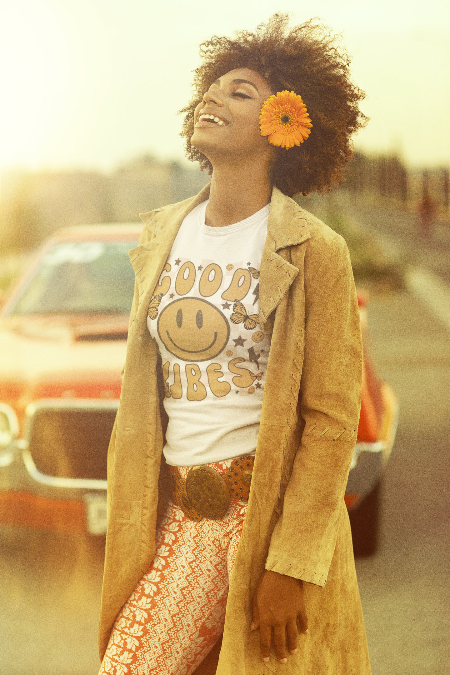 Retro PNG Sublimation Design Good Vibes Sublimate Design - Etsy