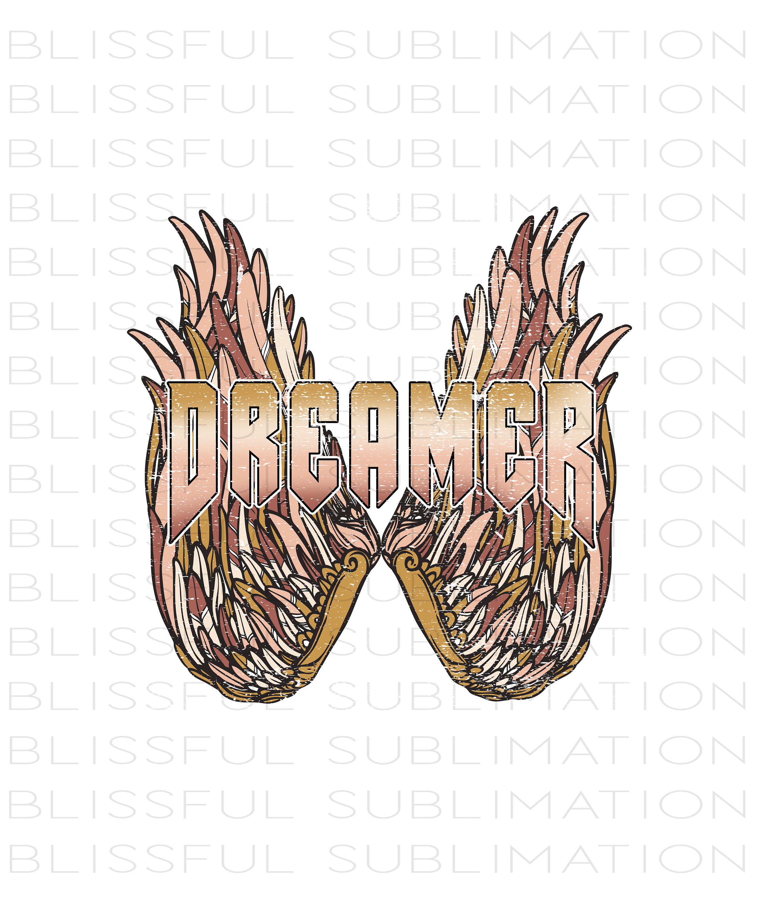 Retro Sublimations, Dreamer Wings, Designs Downloads, Vintage ...