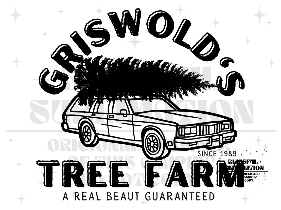 Griswold Christmas Tree Farm PNG Clark Griswold Christmas Etsy