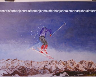 Leogang  high quality limited edition print from acrylic painting